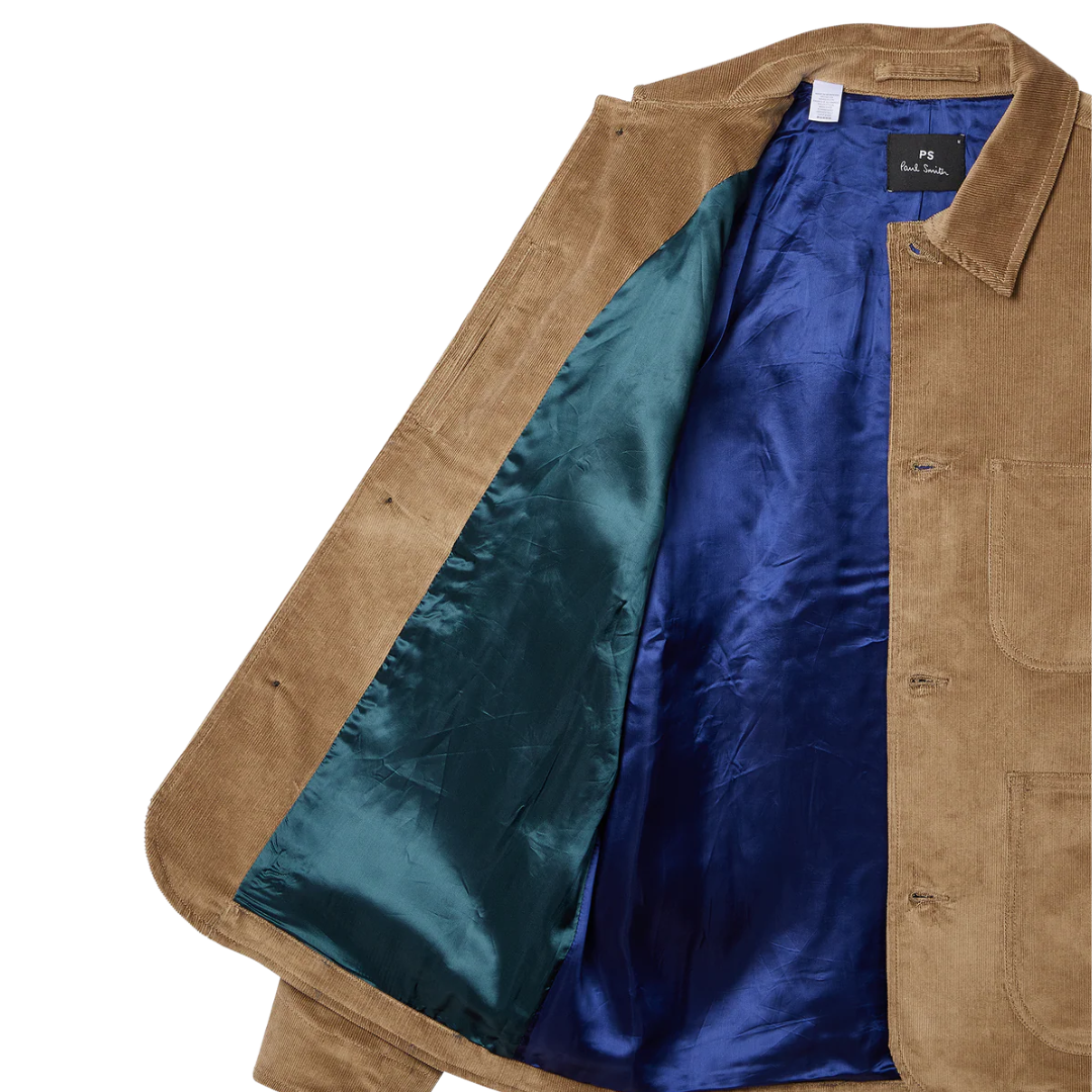 Paul Smith Corduroy Work Jacket in Hazel