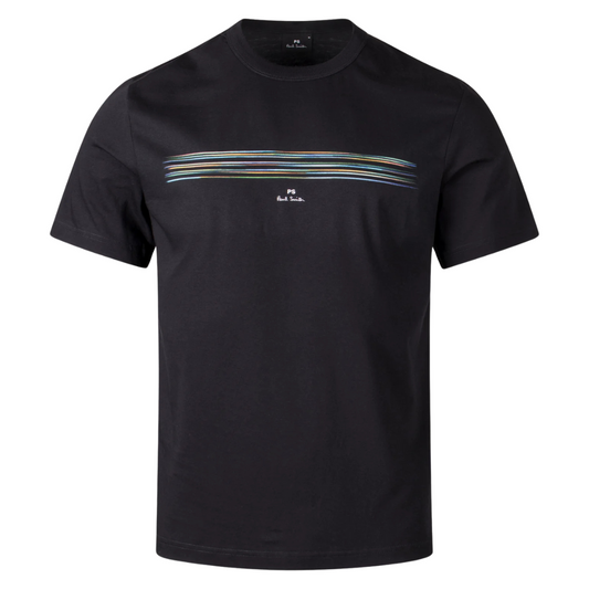 Paul Smith Striped Tee in Black