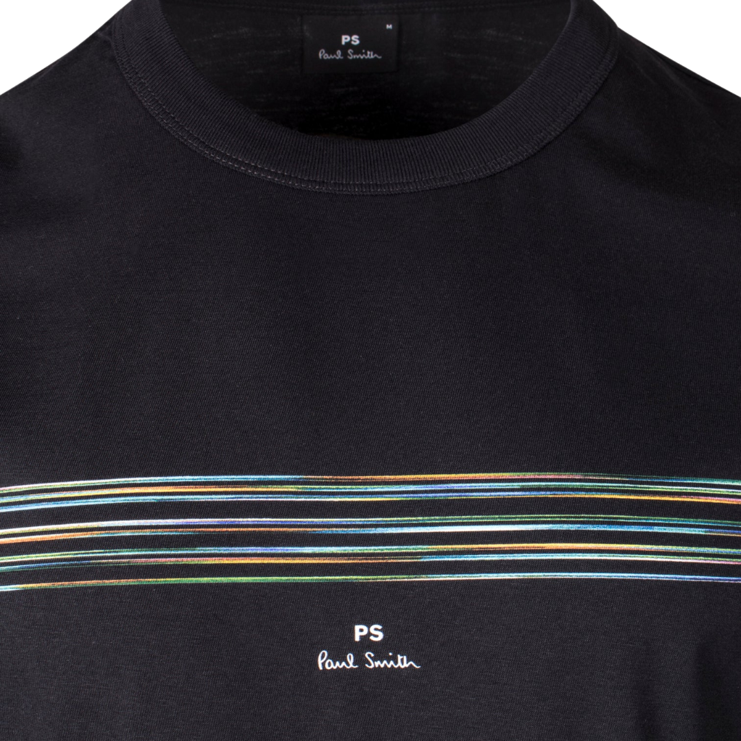 Paul Smith Striped Tee in Black