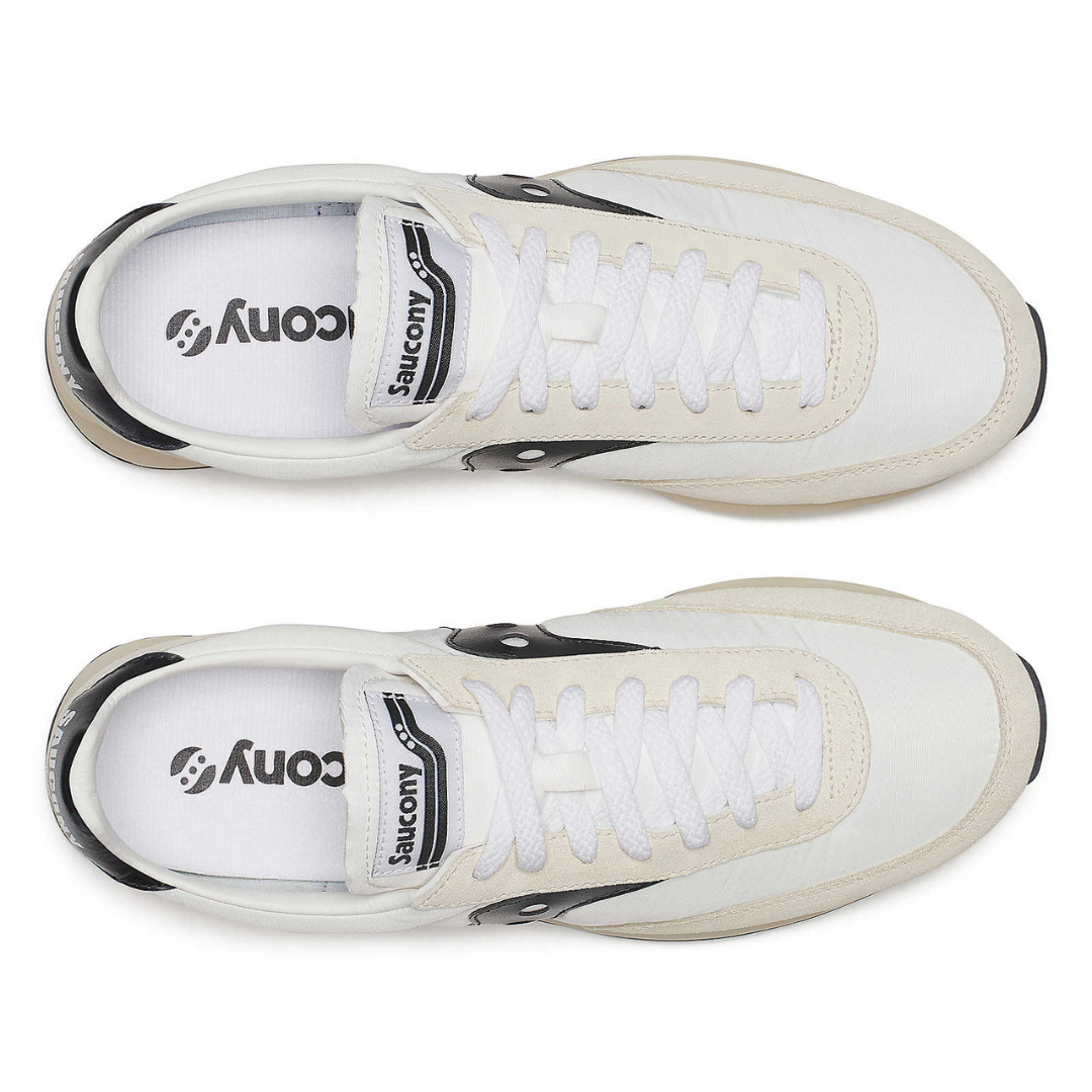 Saucony Trainer 80 in White/Black