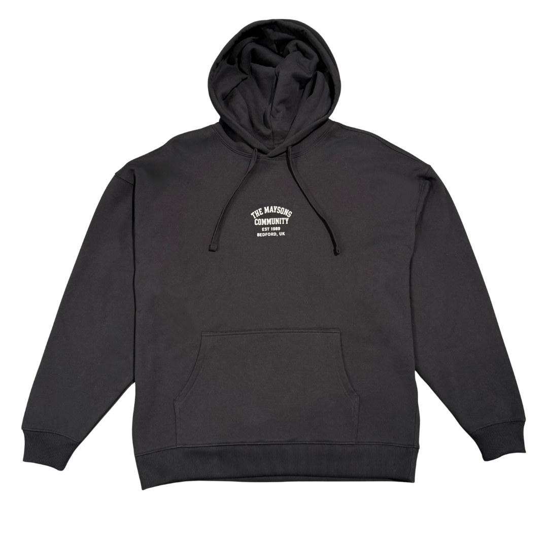 The Maysons Community Stamp Logo Hoody in Black