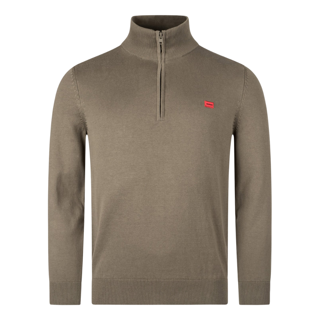 HUGO San Quintus QZip in Medium Grey