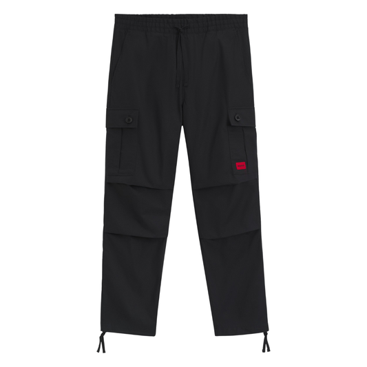 HUGO Garlo Cargo Trousers in Black
