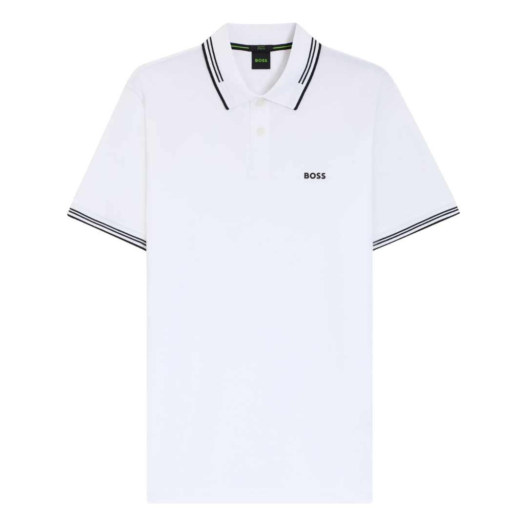 BOSS Paul Polo in White