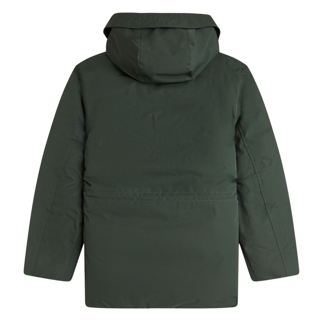 Fred Perry Patch Pocket Puffer Jacket in Court Green
