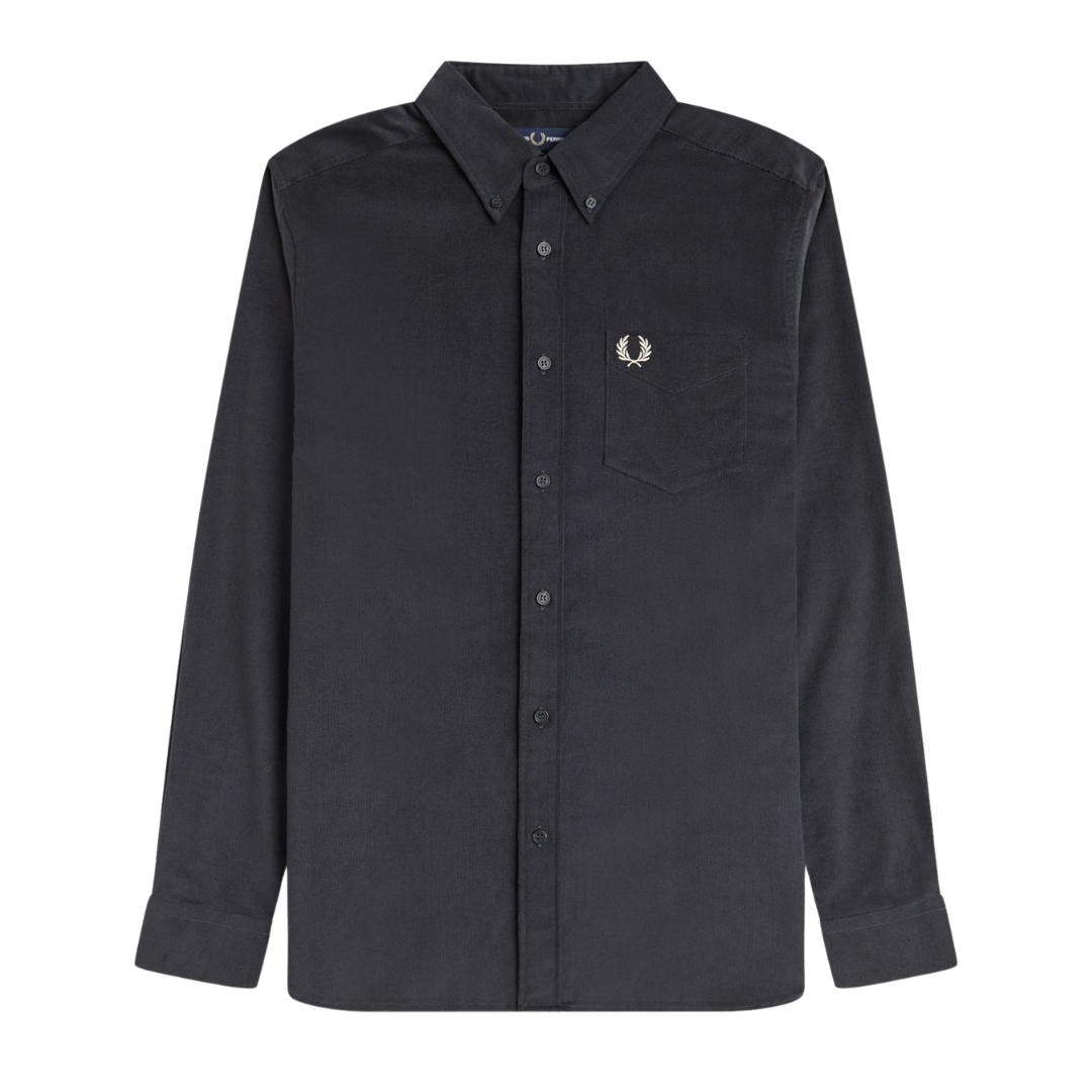 Fred Perry Needle Shirt in Anchor Grey