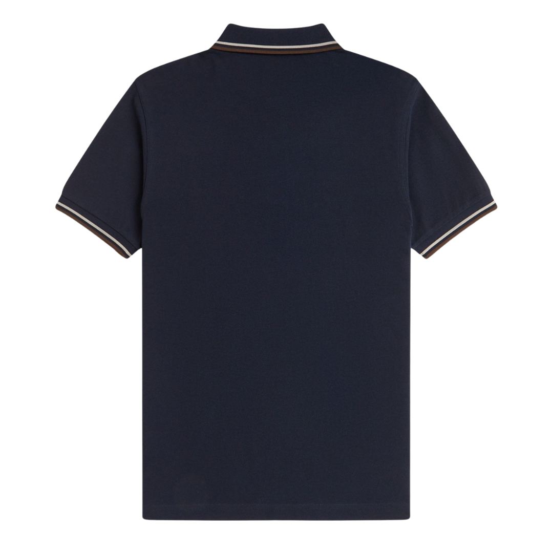 Fred Perry Twin Tipped Polo Shirt in Navy
