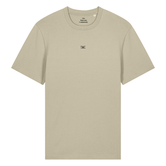 The Maysons Community Backprint Stamp Logo T-Shirt in Stone