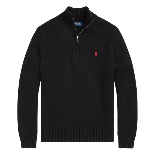 Ralph Lauren Knitted Quarter Zip in Black