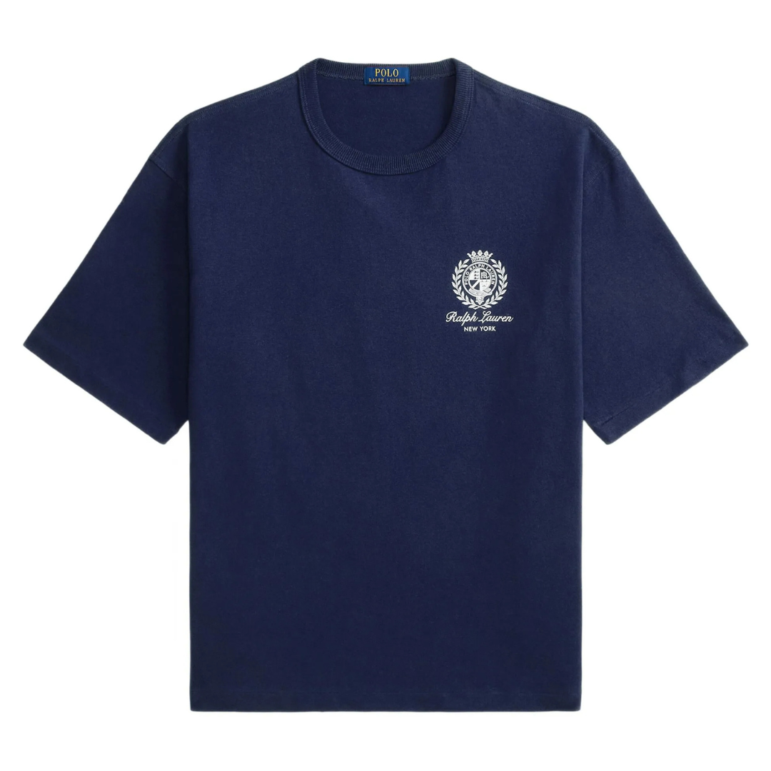 Ralph Lauren Crest Logo T-Shirt in Navy