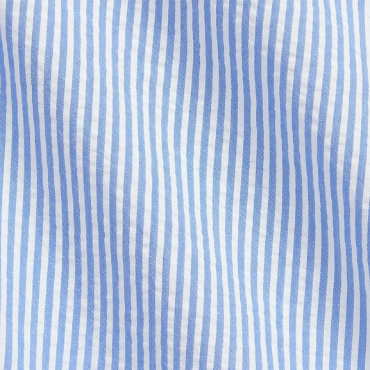 Ralph Lauren Seersucker Striped Shirt in Light Blue