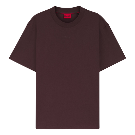 HUGO Dapolino Tee in Open Brown