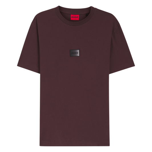 HUGO Danotie Tee in Open Brown