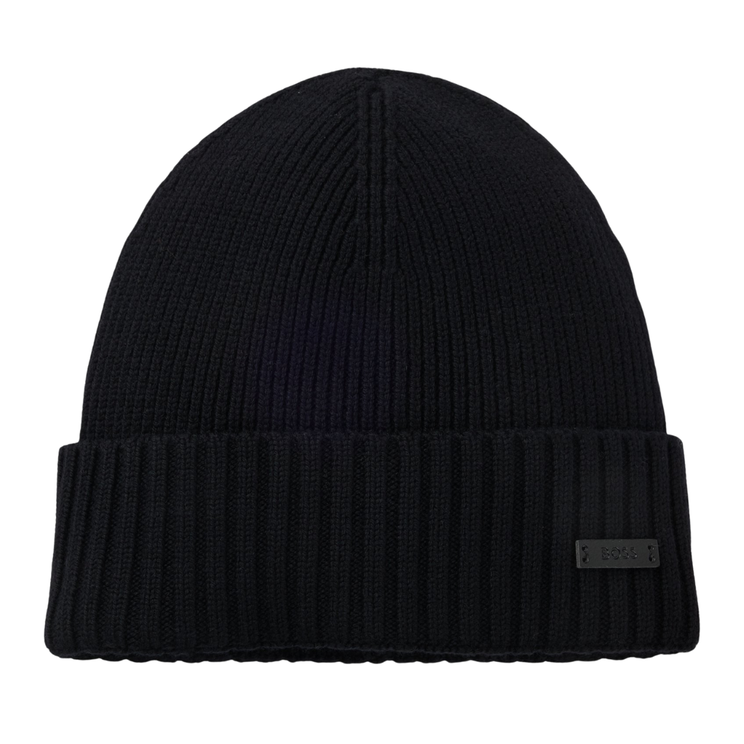 BOSS Fati Beanie in Black