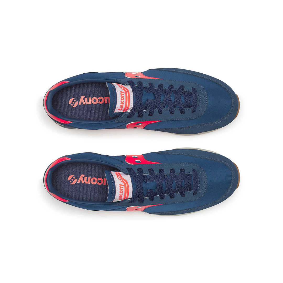 Saucony Trainer 80 in Navy & Red