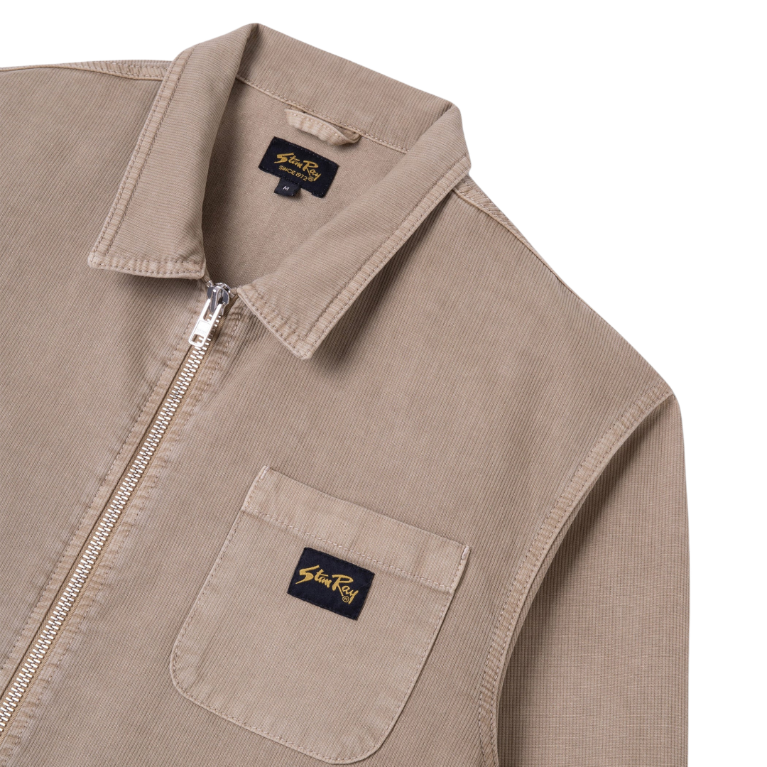 Chemise zippée Stan Ray en Eucalyptus
