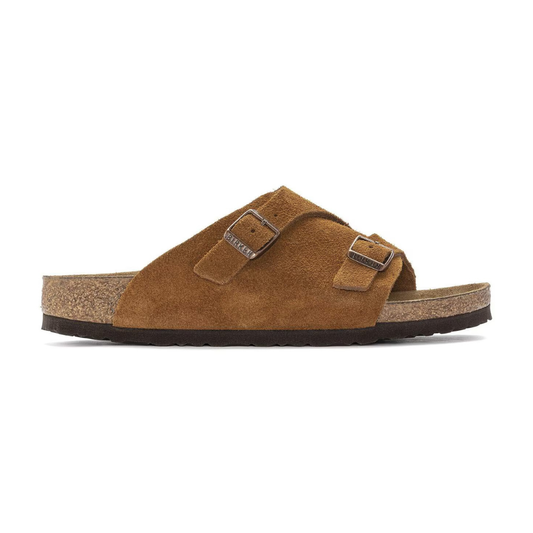 Birkenstock Zurich Suede Leather Sandal in Mink