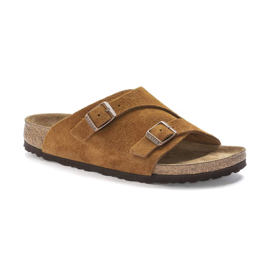 Birkenstock Zurich Suede Leather Sandal in Mink