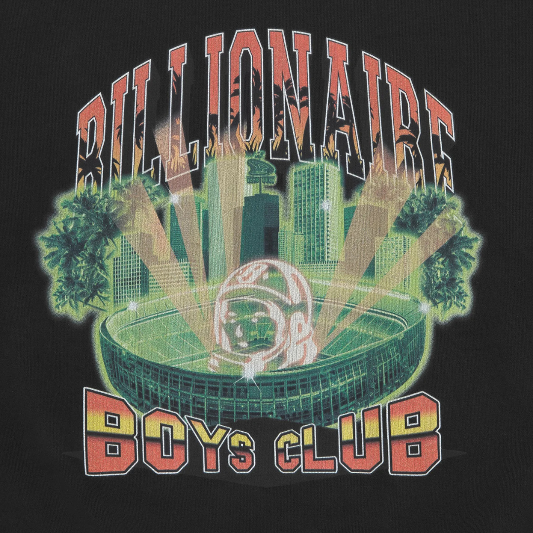Billionaire Boys Club Stadium Oversized Crewneck Sweatshirt in Black