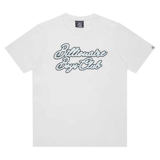 Billionaire Boys Club Diamond Script Tee in White