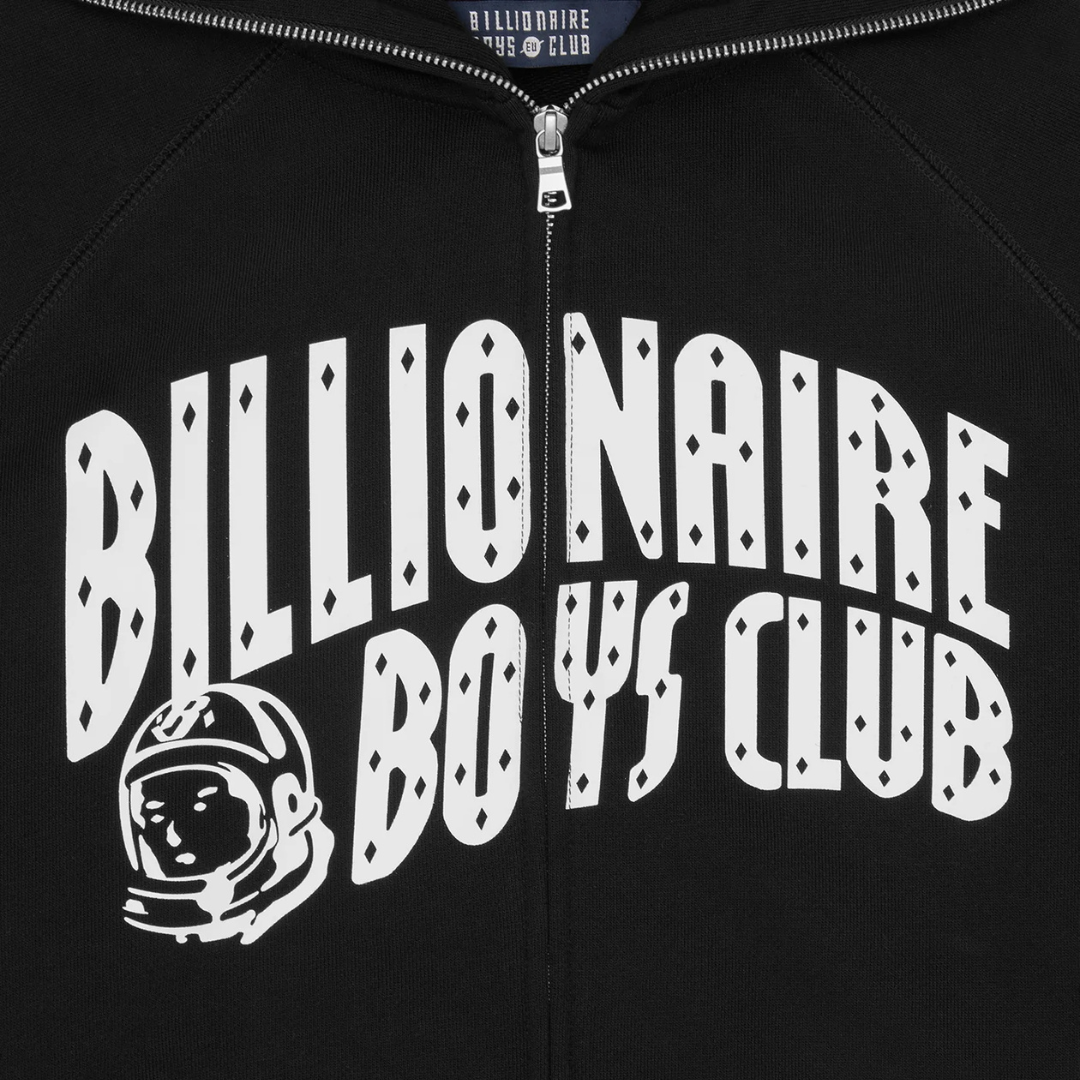 Billionaire Boys Club Arch Logo Zip Hoodie in Black