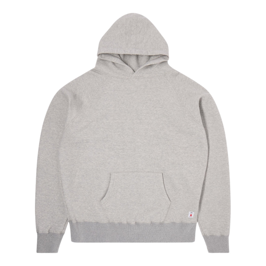 Edwin Raglan Sleeve Hoody in Grey