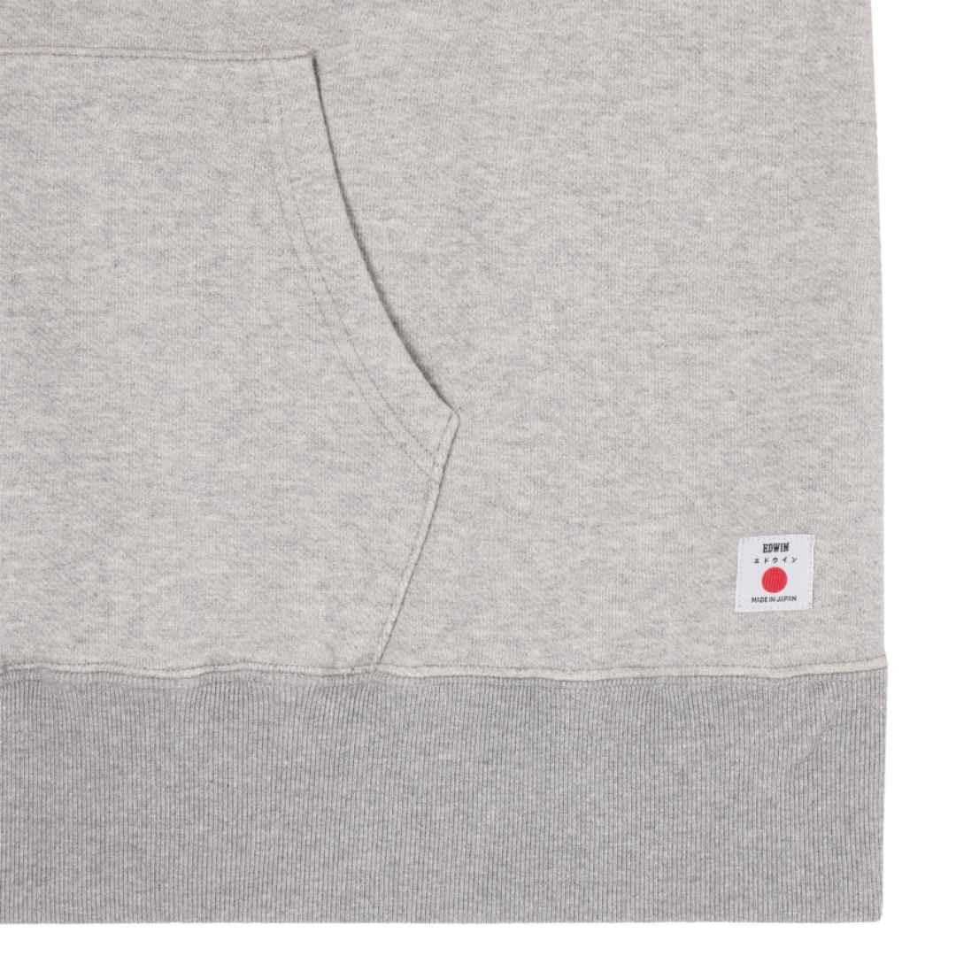 Edwin Raglan Sleeve Hoody in Grey