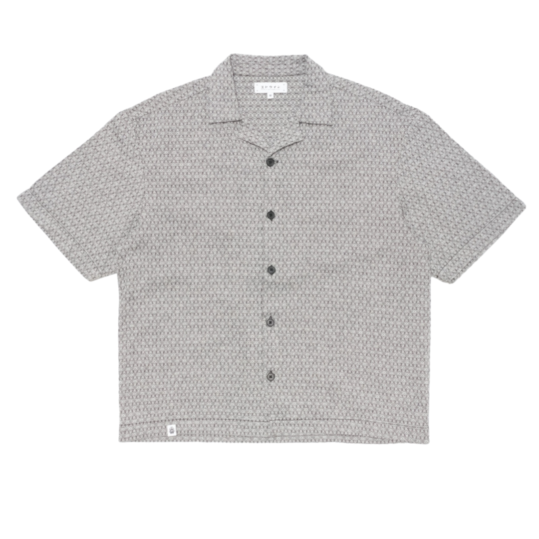 Edwin Saga Short Sleeve Shirt in Black & White