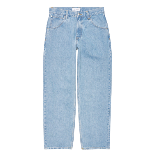 Edwin Tyrell Pant in Blue - Heavy Bleach Wash