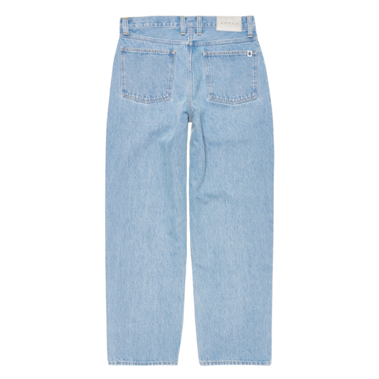 Edwin Tyrell Pant in Blue - Heavy Bleach Wash