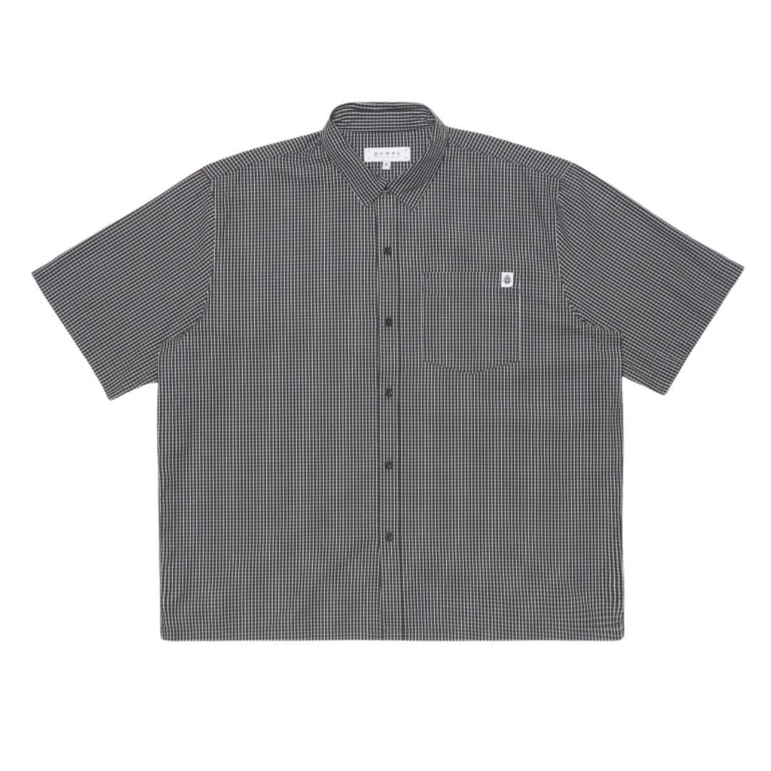 Edwin Millbury Short Sleeve Shirt in Black & White