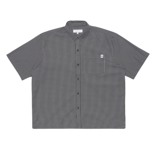 Edwin Millbury Short Sleeve Shirt in Black & White