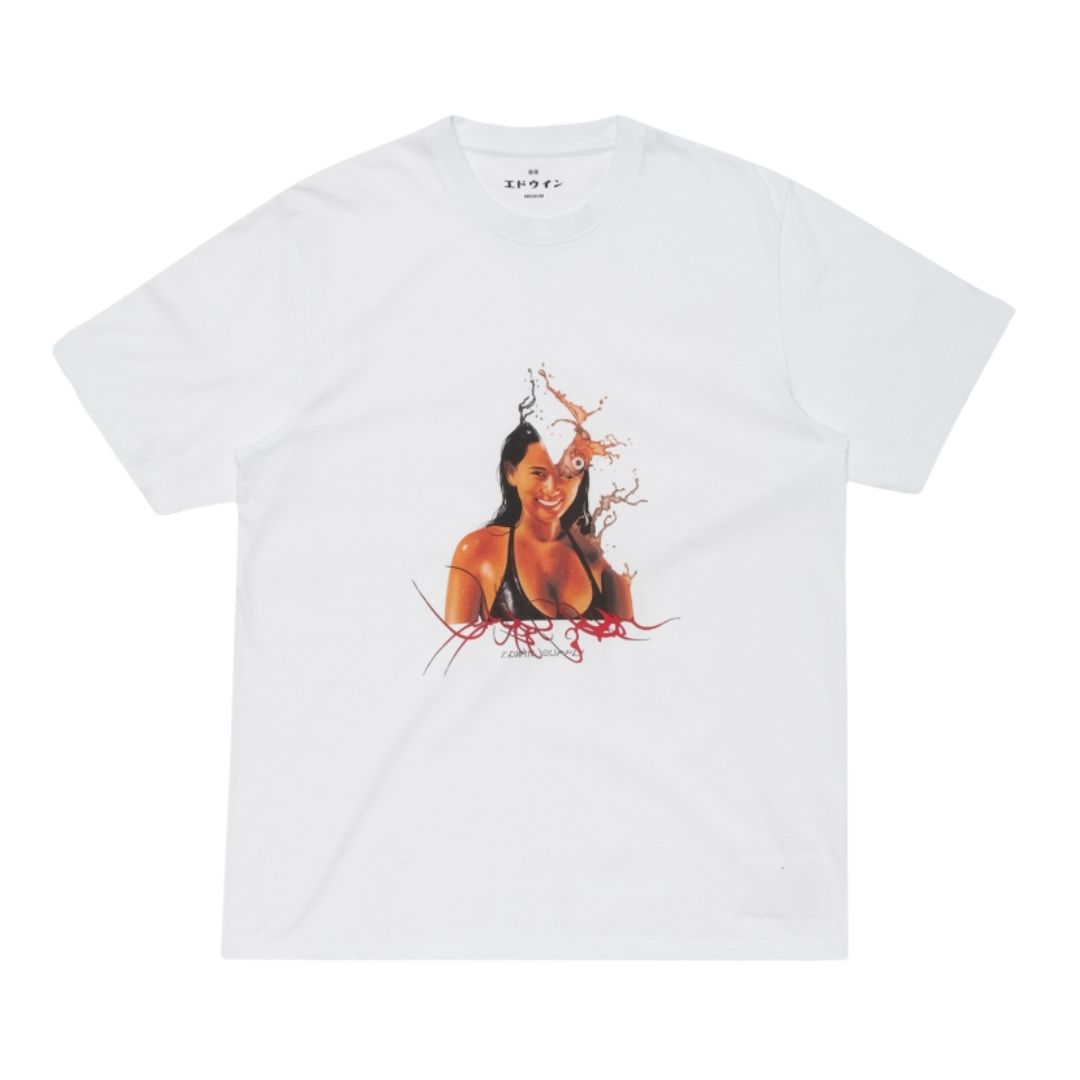 T-shirt Edwin The Mood of Summer blanc