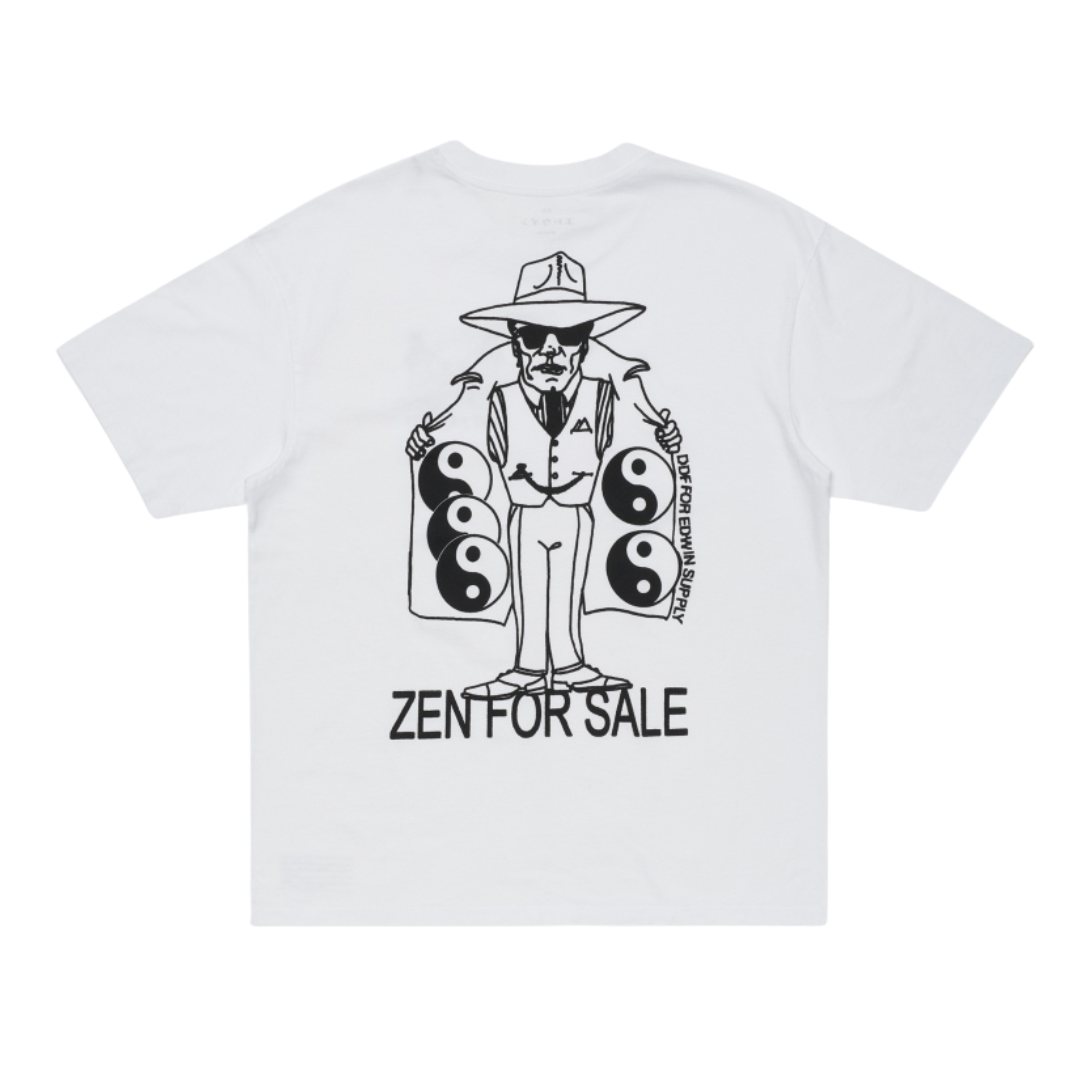 T-shirt Edwin Zen à vendre en blanc