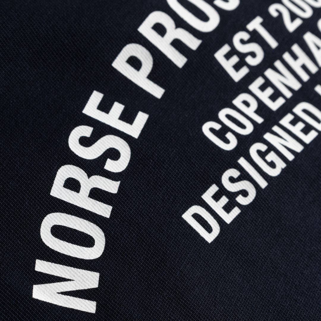 T-shirt imprimé Snekkersten Norse Projects marine foncé