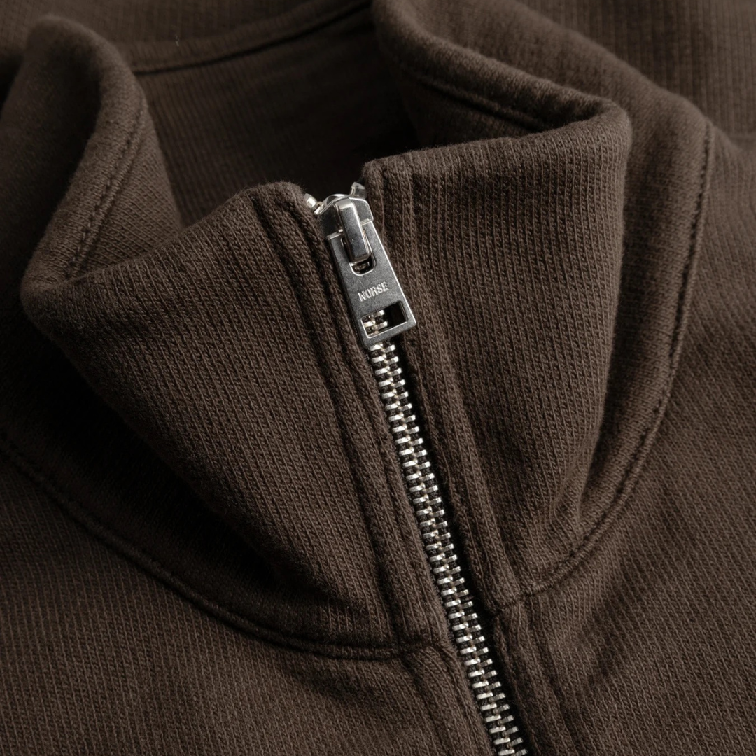 Norse Projects Hornidal Track Jacket in Delicioso Brown