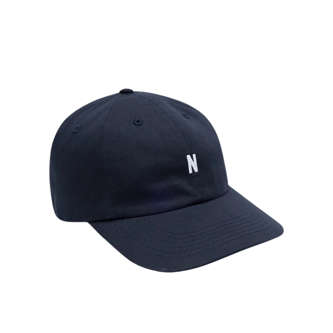Norse Projects Twill Sports Cap in Dark Navy