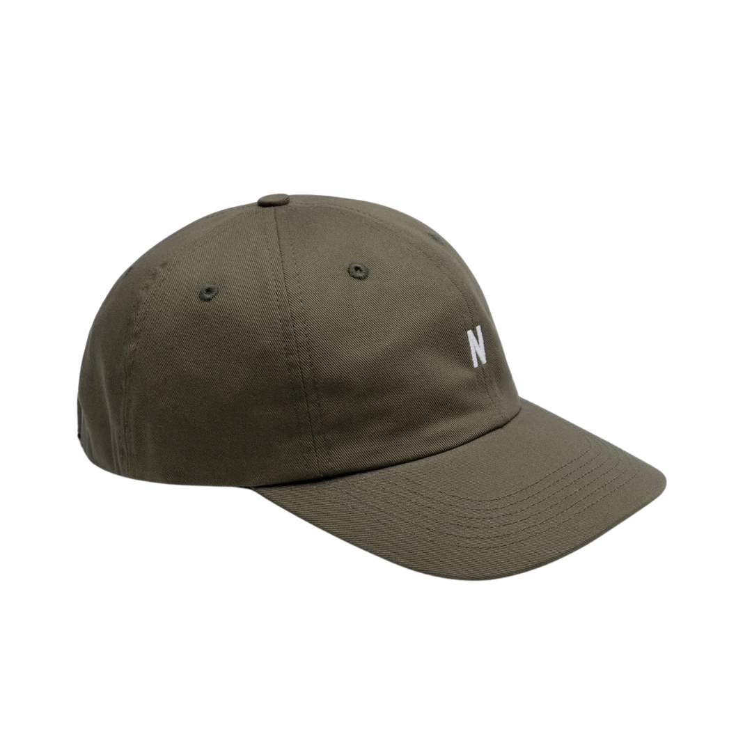 Casquette de sport en sergé Norse Projects coloris Olive Night