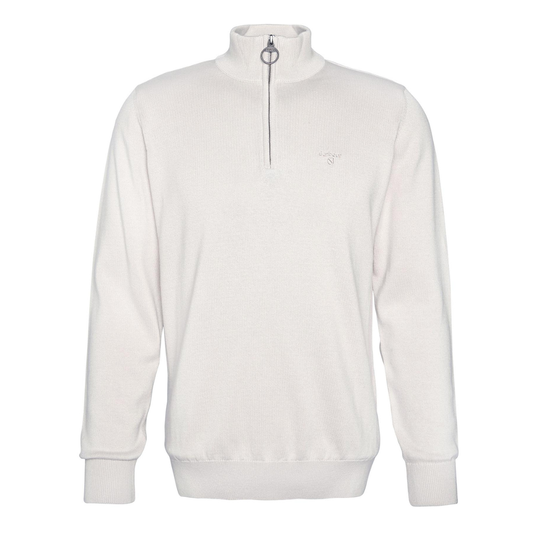 Barbour Half Zip Knitted Jumper in Mist