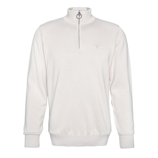 Barbour Half Zip Knitted Jumper in Mist