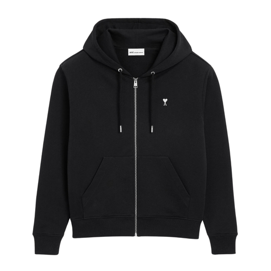 AMI Paris Contrast ADC Hoody in Black
