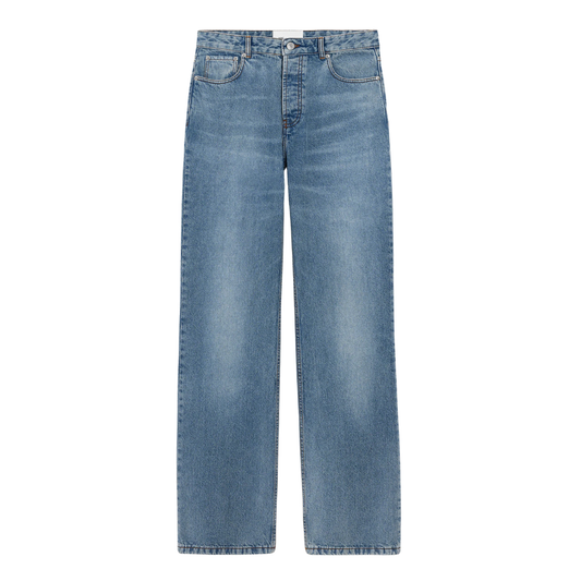 AMI Paris Large Fit Jeans in Used Blue
