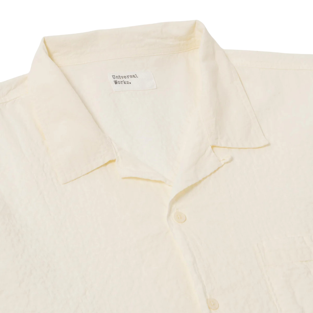 Universal Works Road Shirt in Ecru