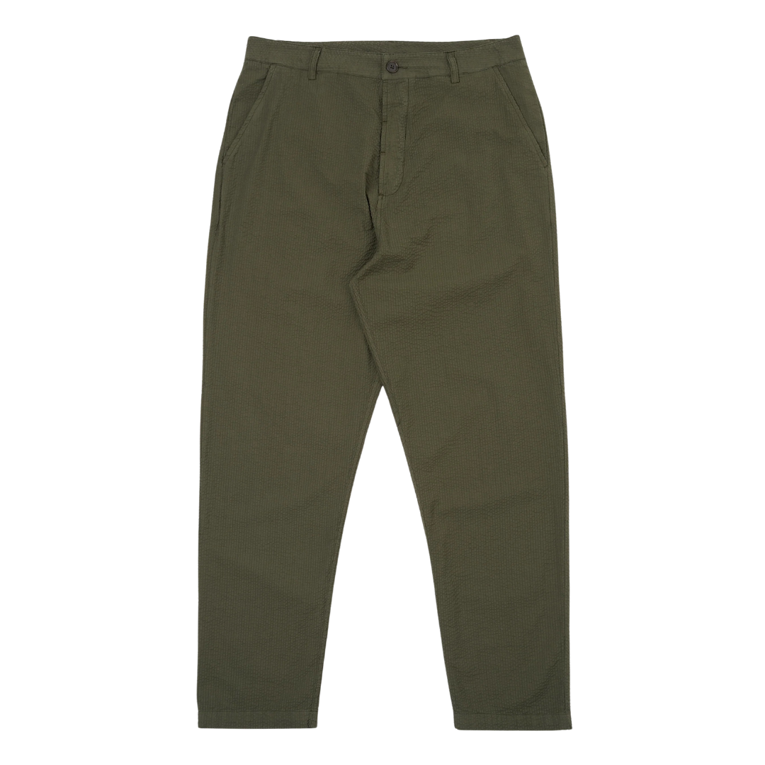 Pantalon chino militaire Universal Works coloris Olive