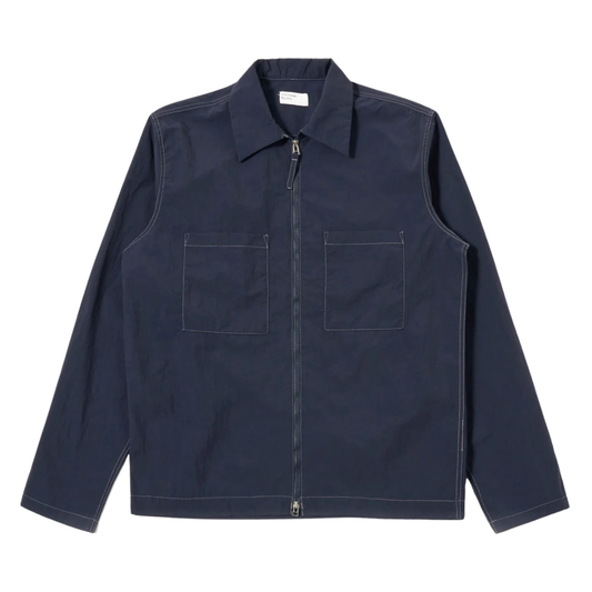 Universal Works Zip Too Shirt in Navy
