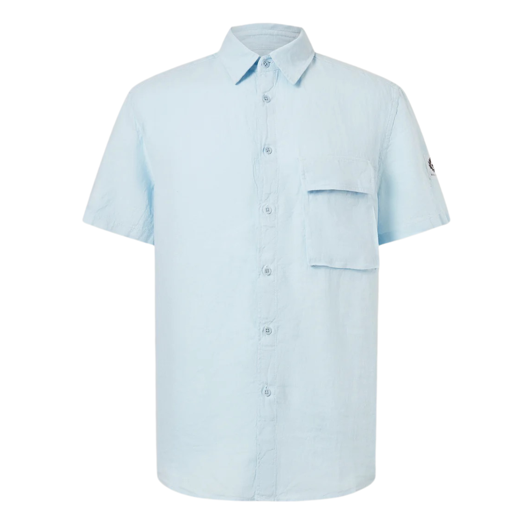 Belstaff Scale SS Shirt in Sky Blue