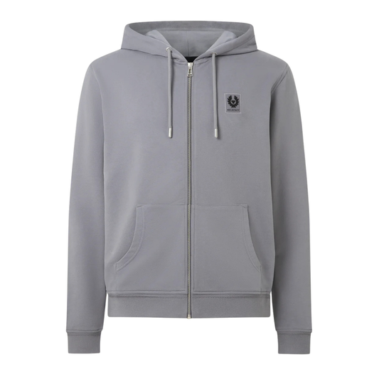 Belstaff Full Zip Hoodie in Faded Indigo