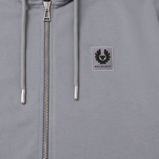 Belstaff Full Zip Hoodie in Faded Indigo