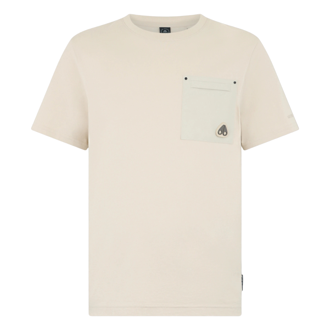 T-shirt Moose Knuckles Dalon blanc cassé
