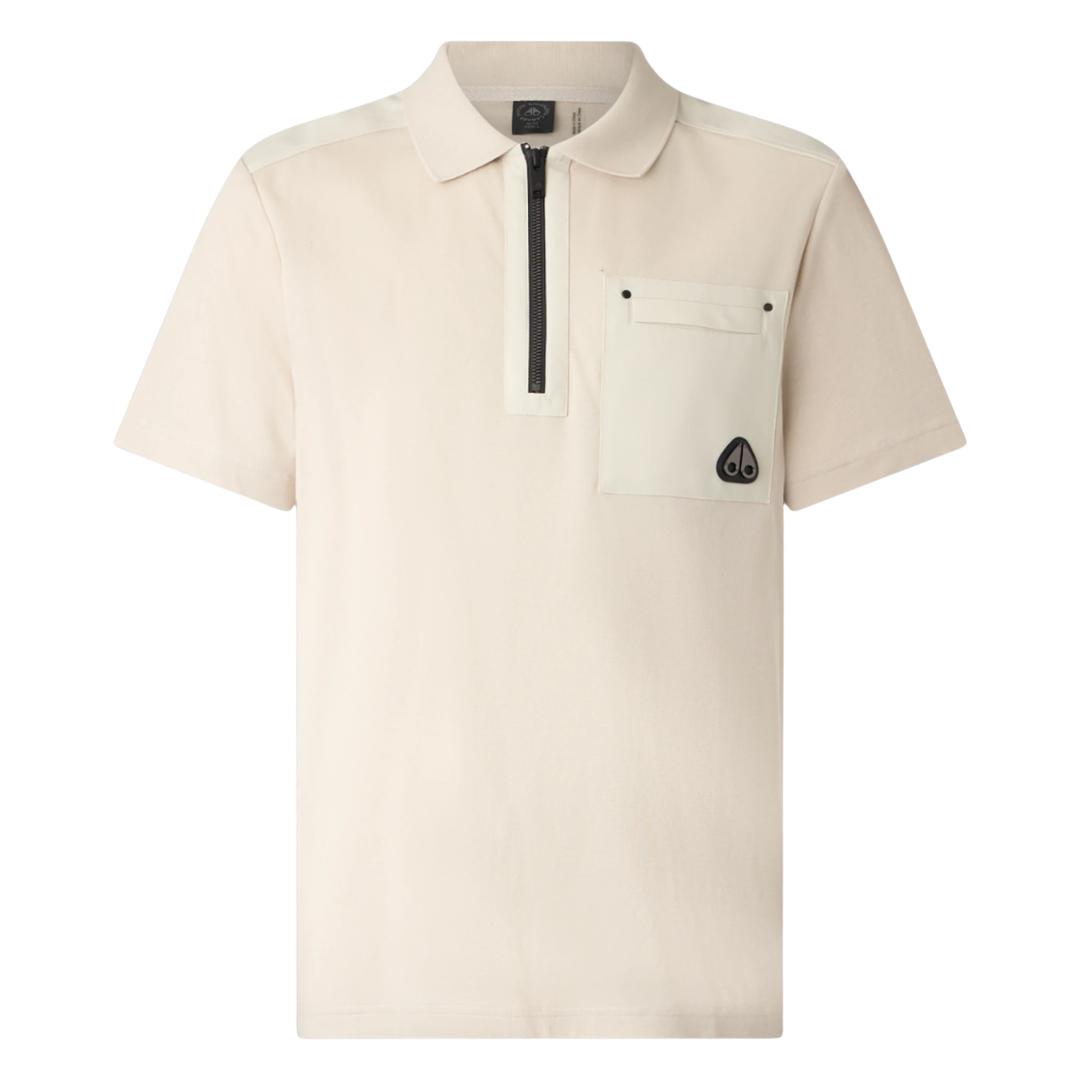 Moose Knuckles Dalon Polo in Alabaster